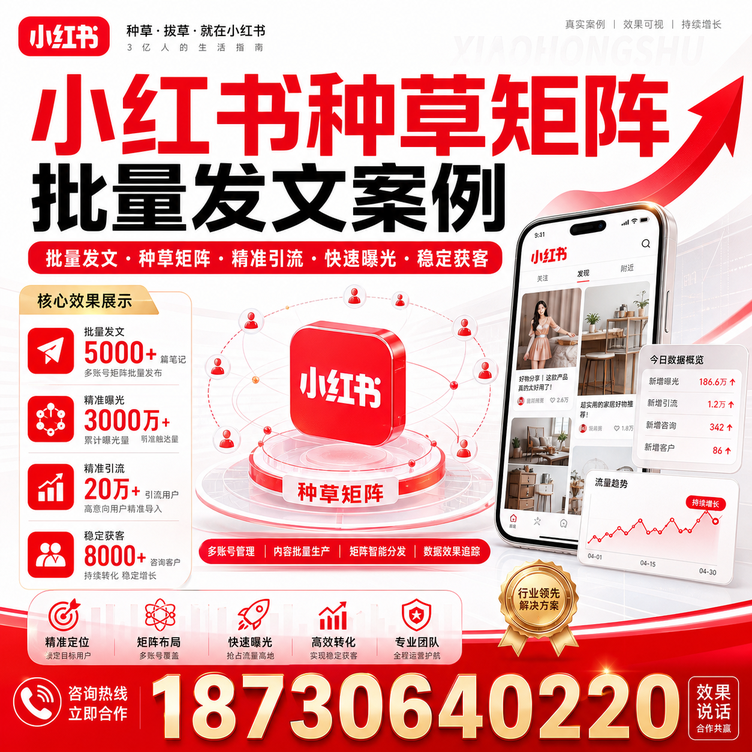 信阳小红书种草矩阵批量发文案例